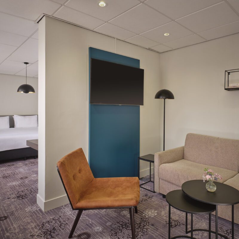 Park Plaza Eindhoven business suite with lounge sititng area